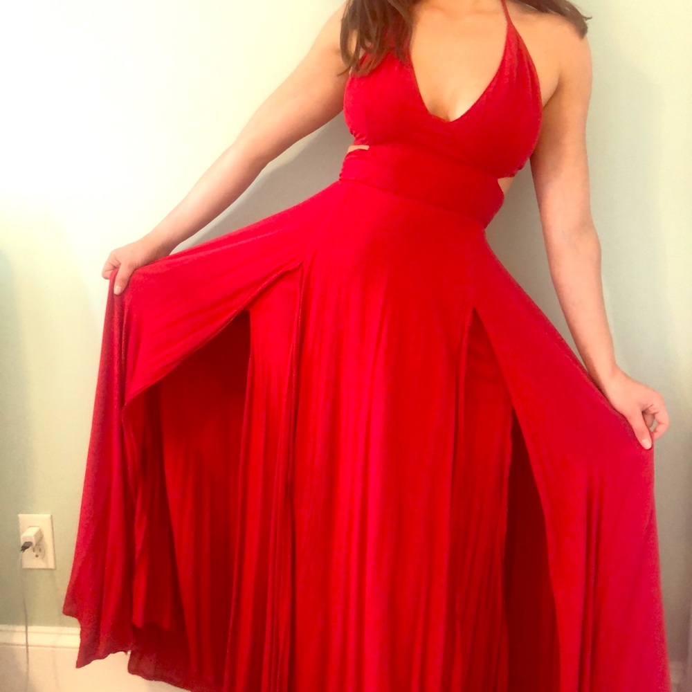 Free People Red Maxi Dress